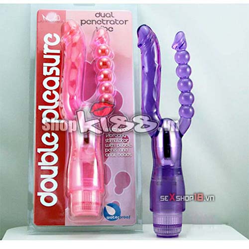 Dương Vật Rung 2 Nhánh Double Pleasure (P20A) 7 duong vat rung 2 nhanh cho nu thu dam