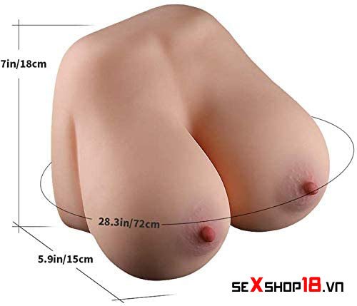 Kích thước của ngực giả kết hợp lỗ âm đạo