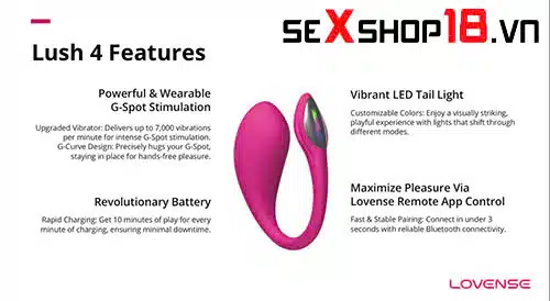 Trứng rung mát xa âm vật và điểm G Lovense Lush 4 (LL04A) - Điều khiển qua app 9 Trứng rung mát xa âm vật và điểm G Lovense Lush 4 dùng có tốt không