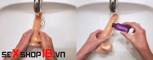 Hướng dẫn cách vệ sinh dương vật giả đúng cách và đơn giản 3 Cách vệ sinh dương vật giả đúng cách bằng dung dịch chuyên dụng