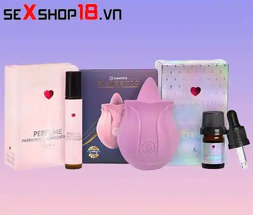 Combo sextoy cho nữ: Máy rung + Gel làm mát + Xịt thơm cô bé 1 Các sản phẩm trong Combo sextoy cho nữ