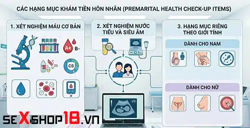 Chi phí khám tiền hôn nhân bao nhiêu? Bảng giá tham khảo 2026 2 Chi phí khám tiền hôn nhân bao nhiêu và các hạng mục