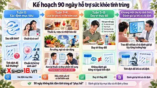 Cách phục hồi tinh trùng nhanh: Bao lâu mới cải thiện? 4 Cách phục hồi tinh trùng nhanh và lộ trình khoa học