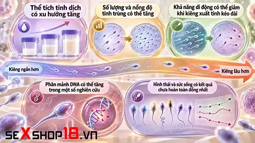 Chồng nên để dành tinh trùng trong bao lâu để dễ thụ thai? 3 Chồng nên để dành tinh trùng trong bao lâu và điều gì xả ra