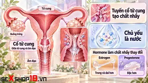 Chất nhầy cổ tử cung là gì? Thay đổi thế nào theo chu kỳ? 1 đặc điểm chất nhầy cổ tử cung là gì