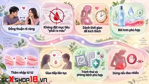 Giải đáp: Lần đầu quan hệ không ra máu có sao không? 6 Lần đầu quan hệ không ra máu và biện pháp an toàn