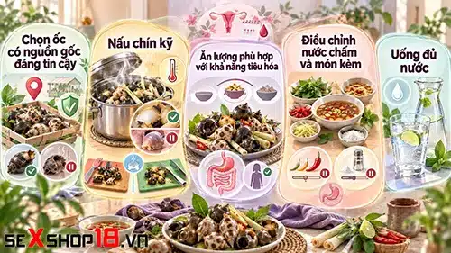 Tới tháng ăn ốc được không? Có cần kiêng vì “tính hàn”? 5 tới tháng ăn ốc được không và cách ăn an toàn