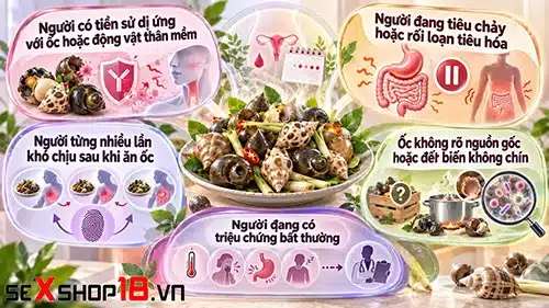 Tới tháng ăn ốc được không? Có cần kiêng vì “tính hàn”? 2 tới tháng ăn ốc được không và khi nào không nên ăn