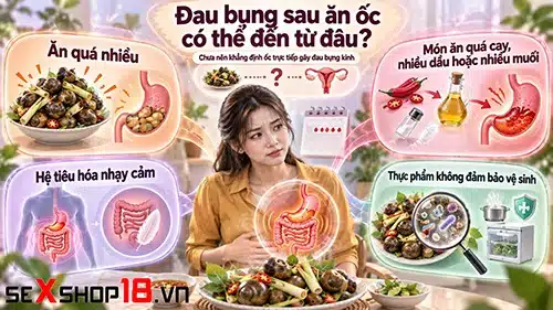 Tới tháng ăn ốc được không? Có cần kiêng vì “tính hàn”? 3 tới tháng ăn ốc được không và nguyên nhân gây đau bụng