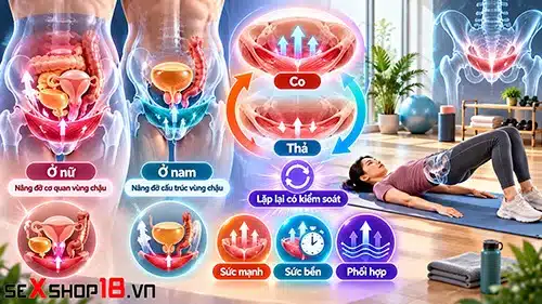 Bài tập Kegel cho nam và nữ: 7 bước tập cơ bản đúng kỹ thuật 1 Bài tập Kegel cho nam và nữ cơ bản