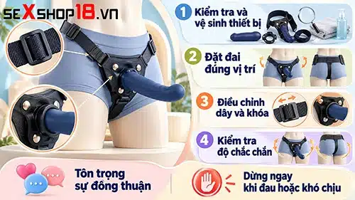 Strap on là gì? Phân loại, cách chọn và sử dụng an toàn 4 cách đeo strap on là gì