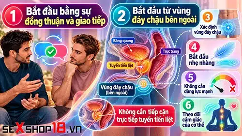 Điểm G của nam giới: Cách xác định và kích thích an toàn 2 cách khám phá điểm G của nam giới