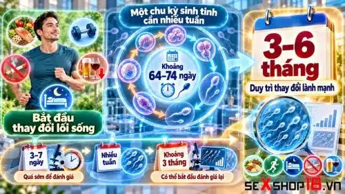 8 Cách tăng số lượng tinh trùng trong mỗi lần xuất tinh 6 Cách tăng số lượng tinh trùng trong mỗi lần xuất tinh cho nam giới