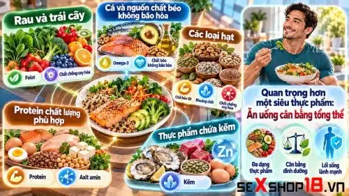 8 Cách tăng số lượng tinh trùng trong mỗi lần xuất tinh 3 Cách tăng số lượng tinh trùng trong mỗi lần xuất tinh qua chế độ ăn