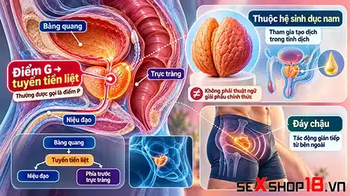 Điểm G của nam giới: Cách xác định và kích thích an toàn 1 điểm G của nam giới nằm ở đâu