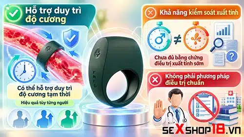 Vòng chống xuất tinh sớm có tác dụng không? Cách dùng đúng 2 Nam giới dùng vòng chống xuất tinh sớm có tác dụng không