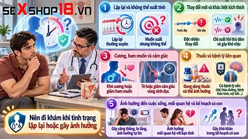Quan hệ 1 tiếng mới ra có sao không? Khi nào cần quan tâm? 2 Quan hệ 1 tiếng mới ra có sao không và dấu hiệu thăm khám