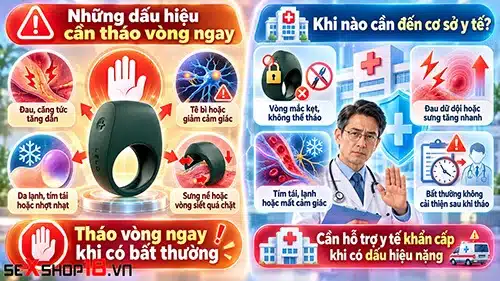 Vòng chống xuất tinh sớm có tác dụng không? Cách dùng đúng 5 Vòng chống xuất tinh sớm có tác dụng không và dấu hiệu cần tháo