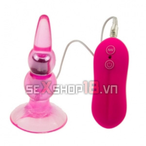 Trứng Rung Massage Hậu Môn Và Âm Đạo (HM27) 2 trứng rung bằng silicone trong suốt kích thích hậu môn